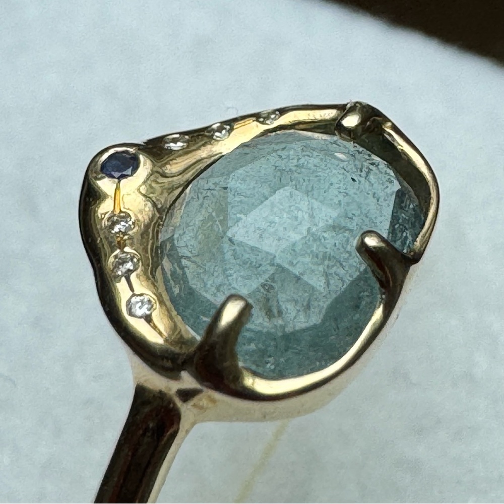 Sirciam 14k yellow gold Sky Shower Tourmaline Ring 8 $1453 - Picture 10 of 15